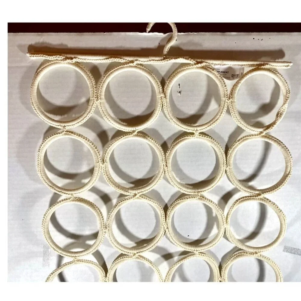 Ikea Hanger 28-rings Komplement 20143 Macrame Multi- Use Scarf Belt Space Saver